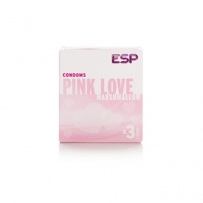 ESP Pink Love Marshmallow Condooms (3 stuks)
