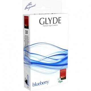 Glyde Premium Vegan Condooms Blueberry (10 stuks)