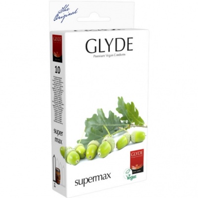 Glyde Premium Vegan condooms Supermax 60 (10 stuks)