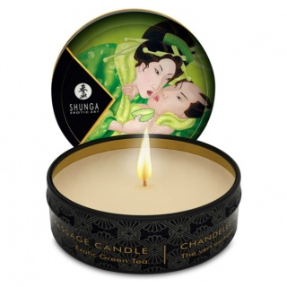 Shunga Mini Massage Candle (green tea)
