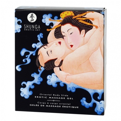 Shunga - Oriental body to body massage (strawberry champagne 500ml)