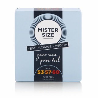 Mister Size proefpakket condooms Medium (53-57-60) (3 stuks)