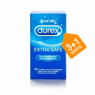 Durex Originals Extra Safe condooms (3 + 1 GRATIS (4x12st.))