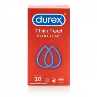 Durex Feel Thin Extra lube condooms (10 stuks)
