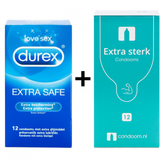Durex Originals Extra Safe condooms (12 stuks + 12 CNL Extra Sterk)