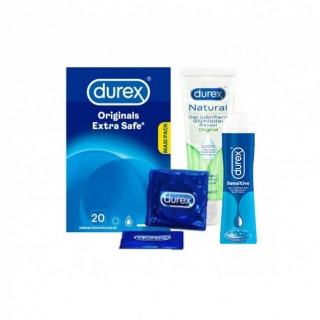 Durex Intimate Giftbox (Extra Safe 20 + Sensitive 50ml + Naturel Gel)