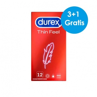 Durex Thin Feel (12 st. 3+1 GRATIS)