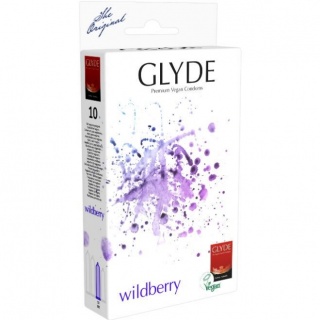 Glyde Premium Vegan Condooms Wildberry (10 stuks)