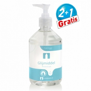 Condooms.be Glijmiddel Waterbasis (2x 500ml + 500ml Gratis)