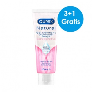 Durex Glijmiddel Natural Extra Sensitive (300ml+100ml GRATIS)