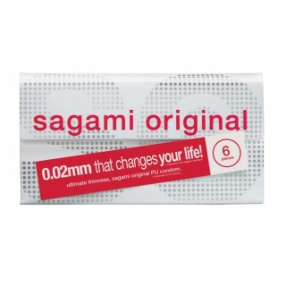 Sagami Original 0.02 - ultradunne latexvrije condooms (6 stuks)