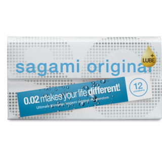 Sagami Original 0.02 Extra Lubricated condooms (12 stuks)