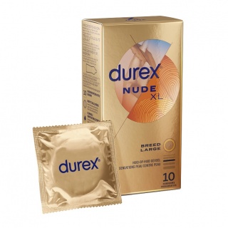 Durex Nude XL Condooms huid-op-huid Gevoel Extra Dun 60mm (latex) (10st)