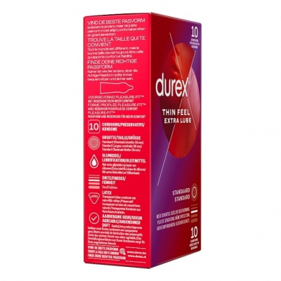 Durex Thin Feel Extra lube condooms (10 stuks)