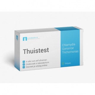 SOA Combitest Chlamydia, Gonorroe & Trichomonas - laboratoriumtest (vrouw)