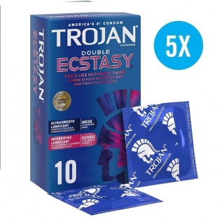 Trojan Double Ecstasy condooms (40st + 10st GRATIS)