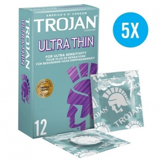 Trojan Ultra Thin condooms (48st. + 12st. GRATIS)