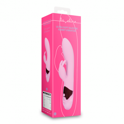 Loveline Ultra Zachte Silicone Rabbit Vibrator (Ceramic Peach)