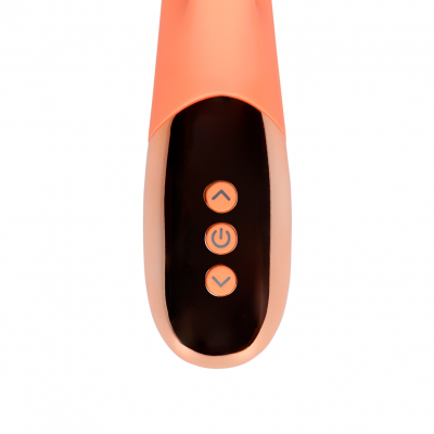 Loveline Ultra Zachte Silicone Rabbit Vibrator (Ceramic Peach)