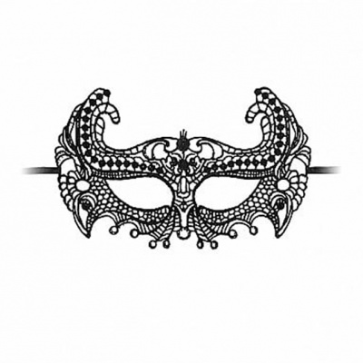 Empress Black Lace Masker (zwart)