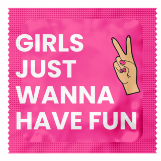 Roze foto condooms — Girls just wanna have fun
