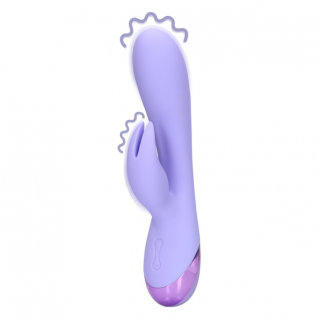 Loveline Silicone Rabbit Vibrator (Digital Lavender)