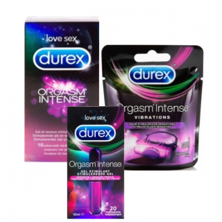 Durex Intense Weekend (Orgasm gel - Orgasm condooms - Vibrations)