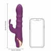 LoveLine – Rabbit vibrator met 3 op-en-neer bewegende ringen