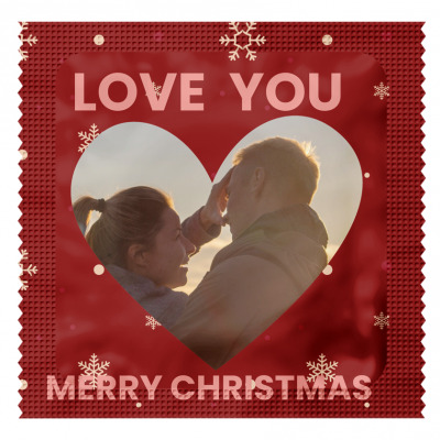 Foto Condoom: Kerst Love You  (3 stuks)