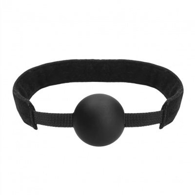 Verstelbare Siliconen Ball Gag (zwart)