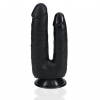 RealRock Dubbele Pret Dildo Met Zuignap - Ø 3.8cm, 15,20cm