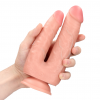 RealRock Dubbele Pret Dildo Met Zuignap - Ø 3.8cm, 15,20cm