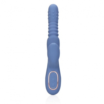 Warming Rotating & Thrusting Vibrator  (Blue Nova)