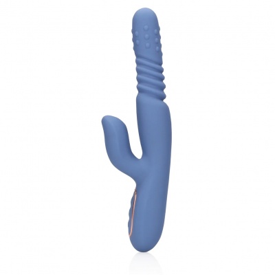 Warming Rotating & Thrusting Vibrator  (Blue Nova)