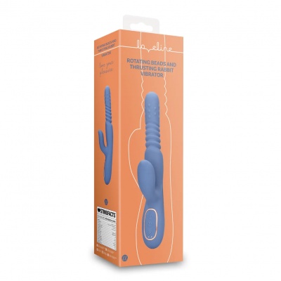 Warming Rotating & Thrusting Vibrator  (Blue Nova)