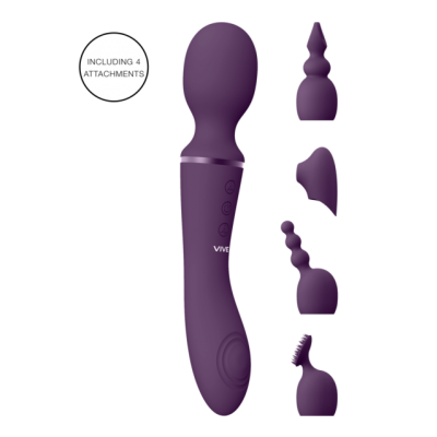 Vive Nami – Dubbelzijdige Wand- en Clitorisvibrator (paars)