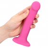 Loveline Vibrerende Dildo met Eikel en Zuignap - Medium