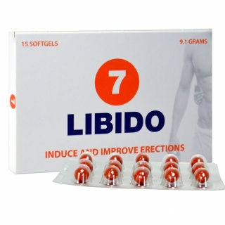 Libido7 Erection Softgels – Natuurlijk erectiemiddel met Ginseng | Condooms.be — 15 stuks