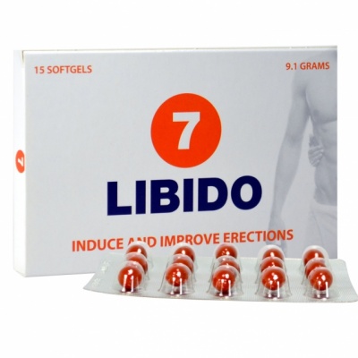 Libido7 Erection Softgels – Natuurlijk erectiemiddel met Ginseng | Condooms.be (15 stuks)