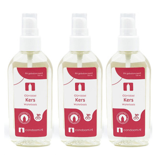 Condooms.be Glijmiddel Kers  — 2x 100ml + 100ml Gratis