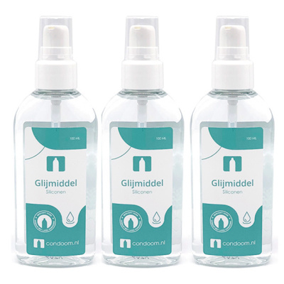 Condooms.be Glijmiddel Siliconen  (2x 100ml + 100ml Gratis)
