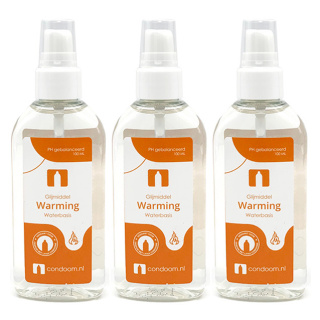 Condooms.be Glijmiddel Warming  — 2x 100ml + 100ml Gratis