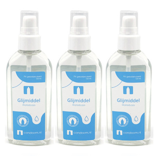 Condooms.be Glijmiddel Waterbasis — 2x 100ml + 100ml Gratis