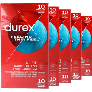  Durex Feeling Thin Feel Condooms Nauwsluitend & Extra dun — 40st. + 10st. GRATIS