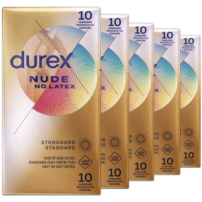 Durex Nude - Latexvrij Condooms voor huid-op-huid gevoel (40st + 10st GRATIS)