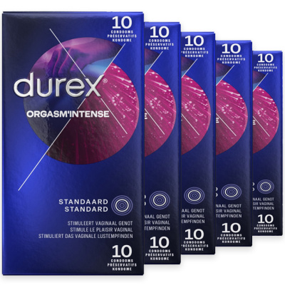 Durex Orgasm' Intense Condooms (40st + 10st GRATIS)