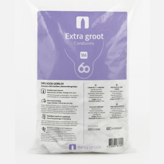 Condooms.be Extra Groot Condooms 60mm — 144 stuks