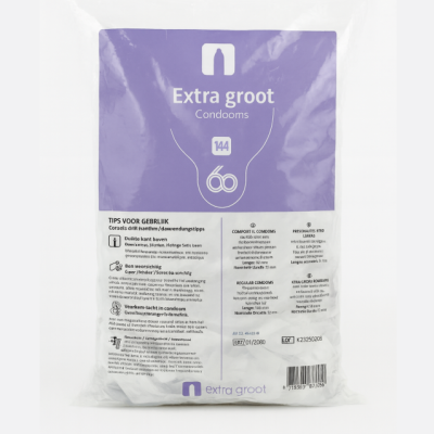 Condooms.be Extra Groot Condooms 60mm (144 stuks)