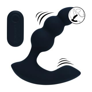 Levelz Dubbele Motor Prostaatstimulator – Trillend Genot met Afstandsbediening — zwart