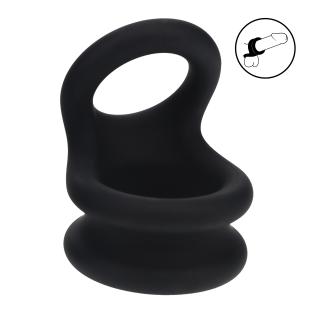 Levelz – Brede Dubbele Siliconen cockring — maat S